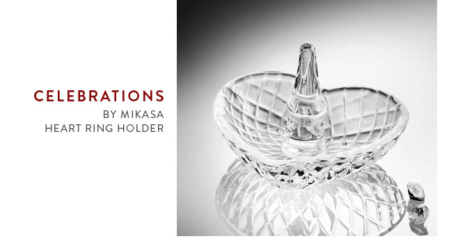 Celebrations by Mikasa Heart Ring Holder