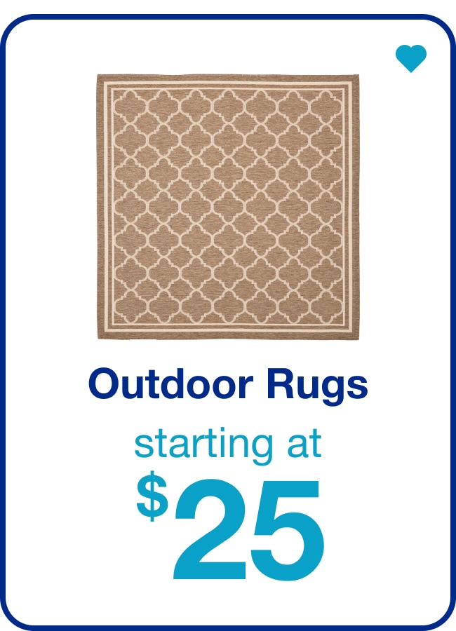 Outdoor Rugs Starting at $25 â€” Shop Now!