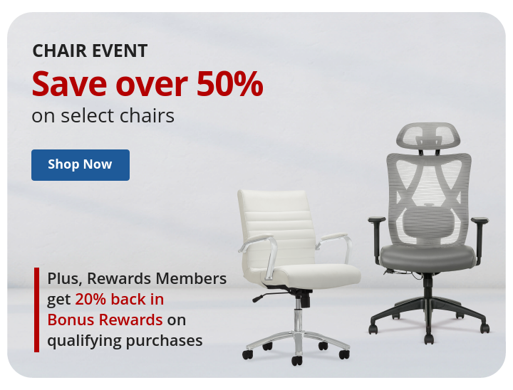 Save over 50% on select chairs