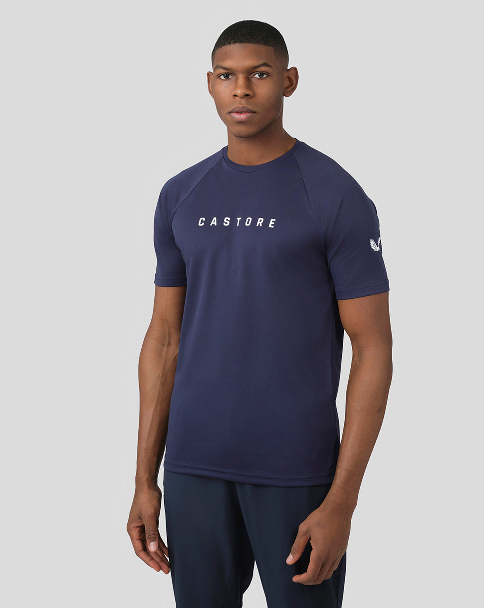 Image of Men's Adapt Short Sleeve Raglan T-Shirt - Navy