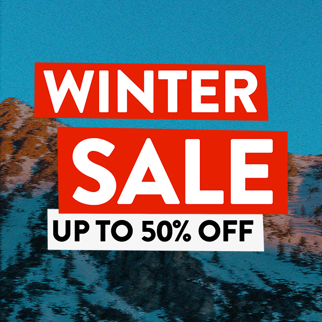 Winter Sale: up to 50% off.