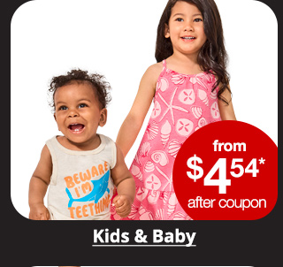 from $4.54* after coupon Kids & Baby