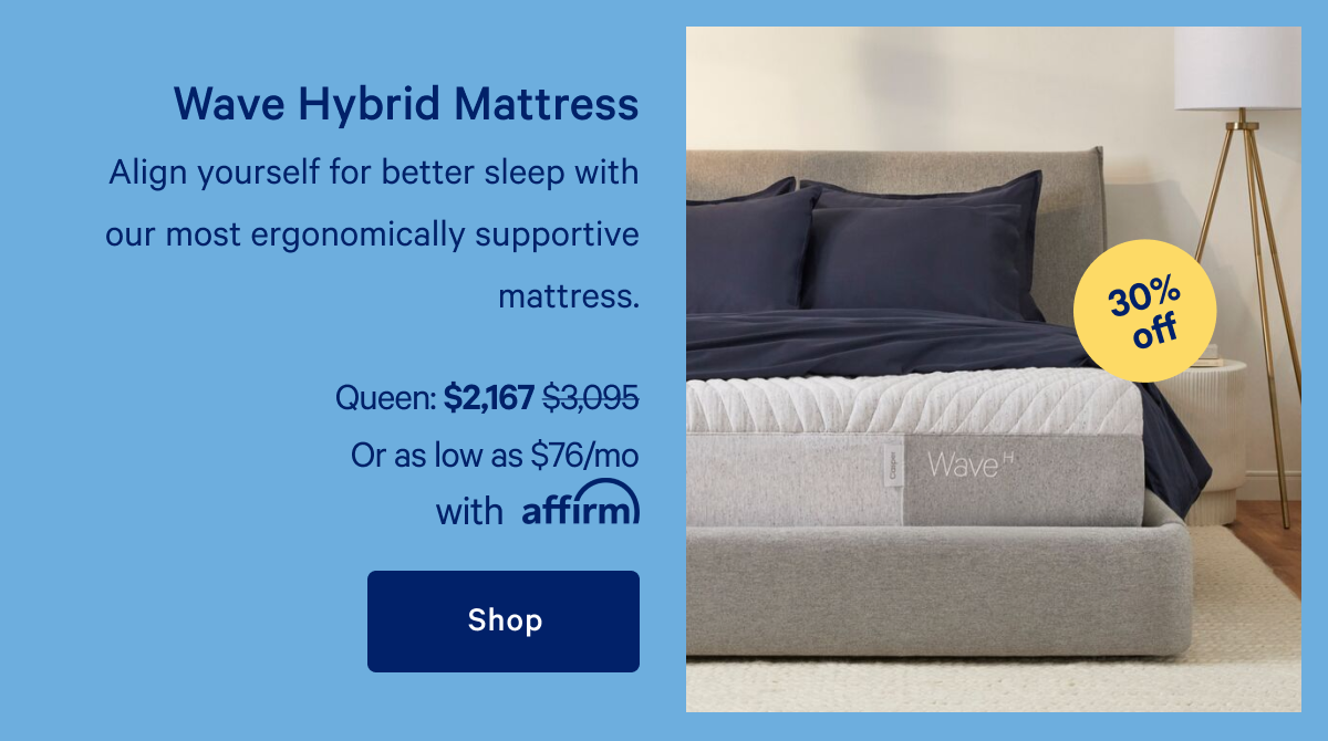 Wave Hybrid Mattress >> Align yourself for better sleep with our most ergonomic supportive mattress. >> Shop >> 