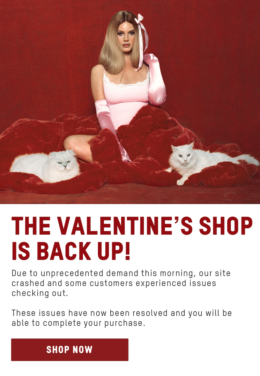 THE VALENTINE'S SHOP IS BACK UP!