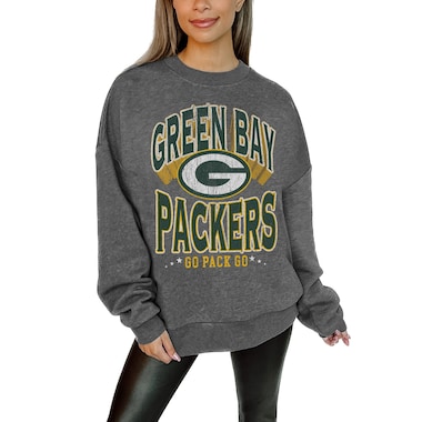  Gameday Couture Charcoal  Long Weekend Premium Fleece Drop Shoulder Pullover Sweatshirt