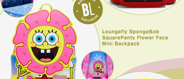 Loungefly Spongebob SquarePants Flower Face Mini Backpack