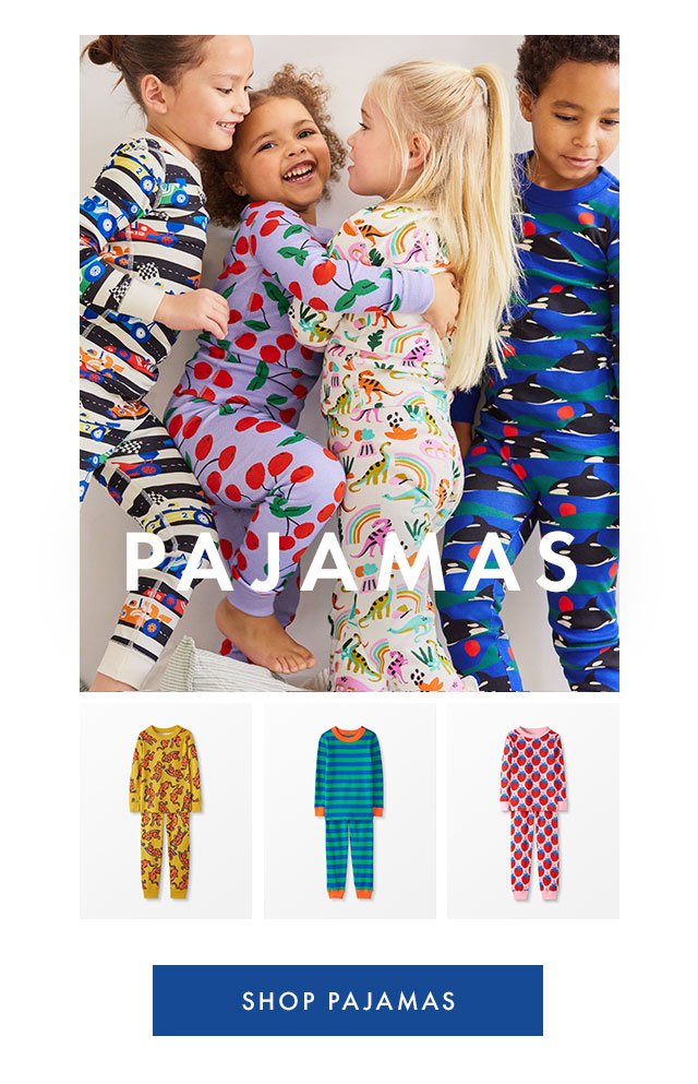 Shop kids pajamas.