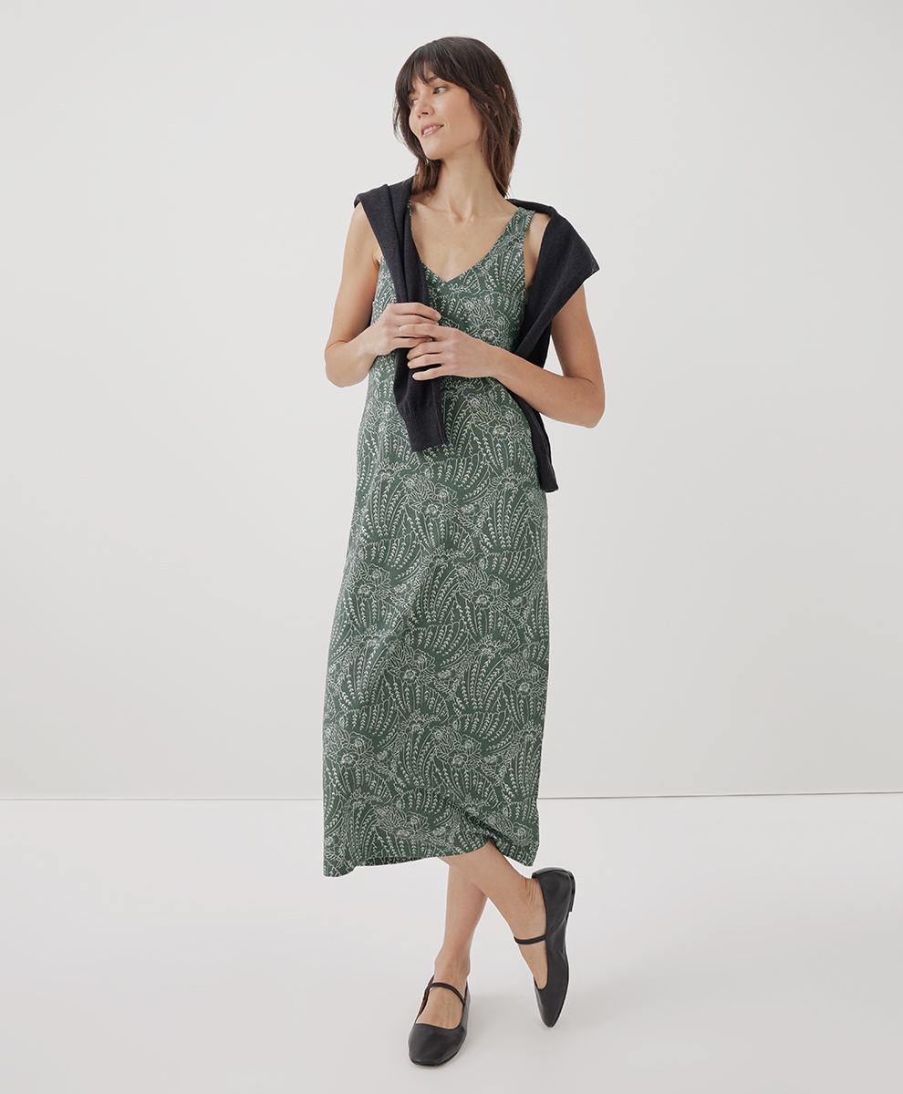 Image of Women's Luxe Jersey Midi Slip Dress