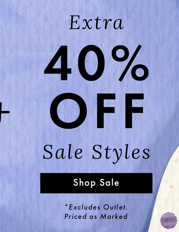 Extra 40% Off Sale Styles | Shop Sale