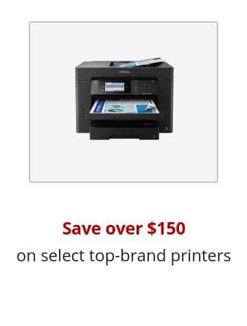 Save over $150 on select top-brand printers