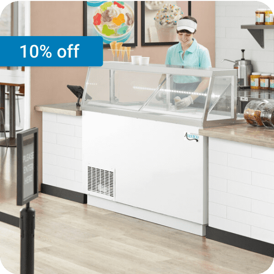 10% off Avantco Dipping Cabinets