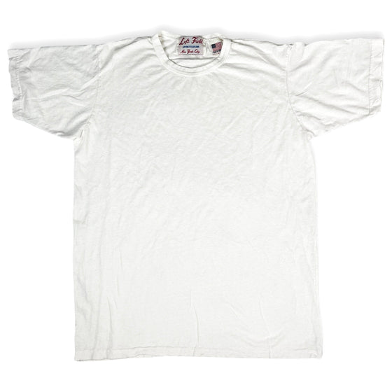 White 55% Hemp, 45% organic Cotton crew Tee