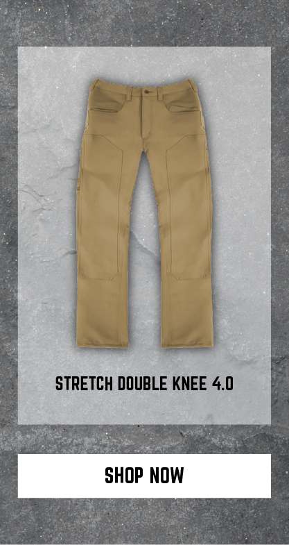 Shop Stretch Double Knee 4.0 in Khaki