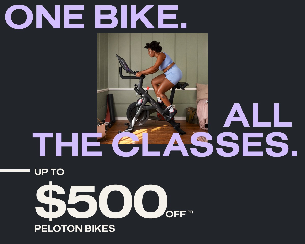 Up to $500 off Peloton Bikes