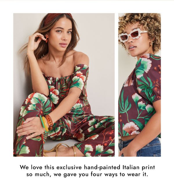 exclusive hand-painted Italian print