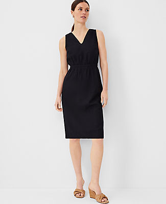 Petite Double V Sheath Dress