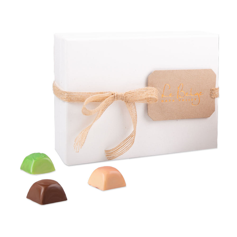 Image of Le Belge Kraft Studio 24pc Assorted Truffles Box with "Le Belge" Hangtag