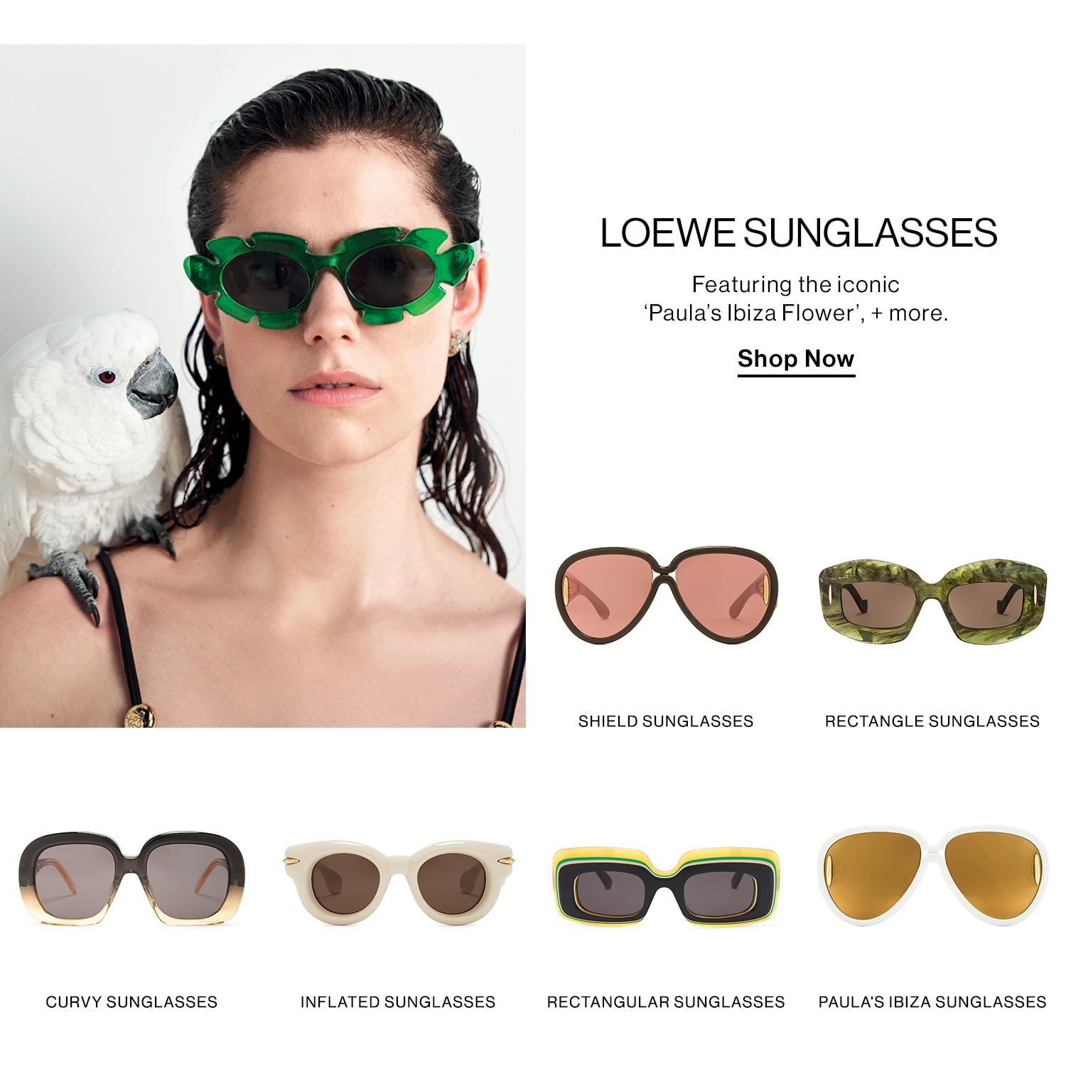 Loewe Sunglasses. Featuring the iconic ‘Paula’s Ibiza Flower’, + more. Shop Now 