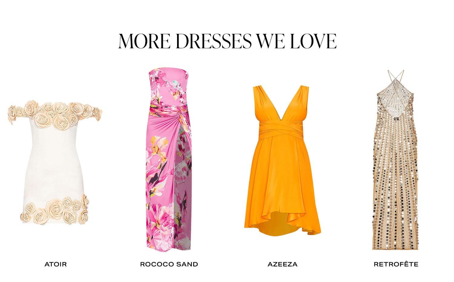 More Dresses We Love! A row of dresses - 1