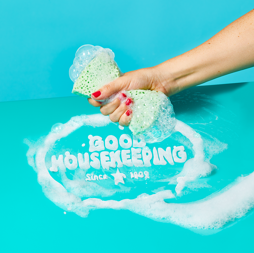 Good Housekeeping written in soap suds