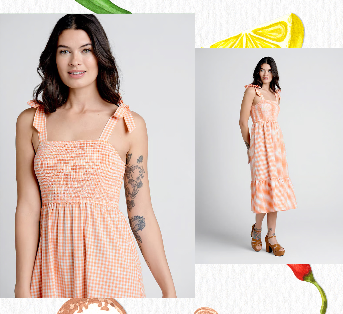 Peachy Keen, Jelly Bean Midi Dress