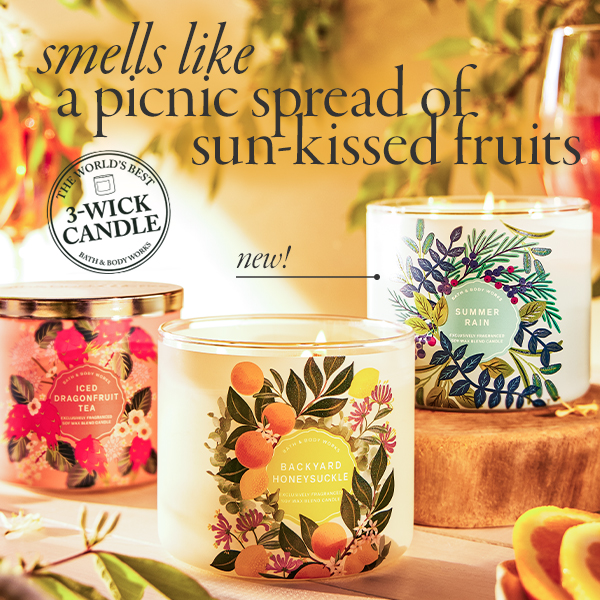 smells like a picnic spread of sun-kissed fruits