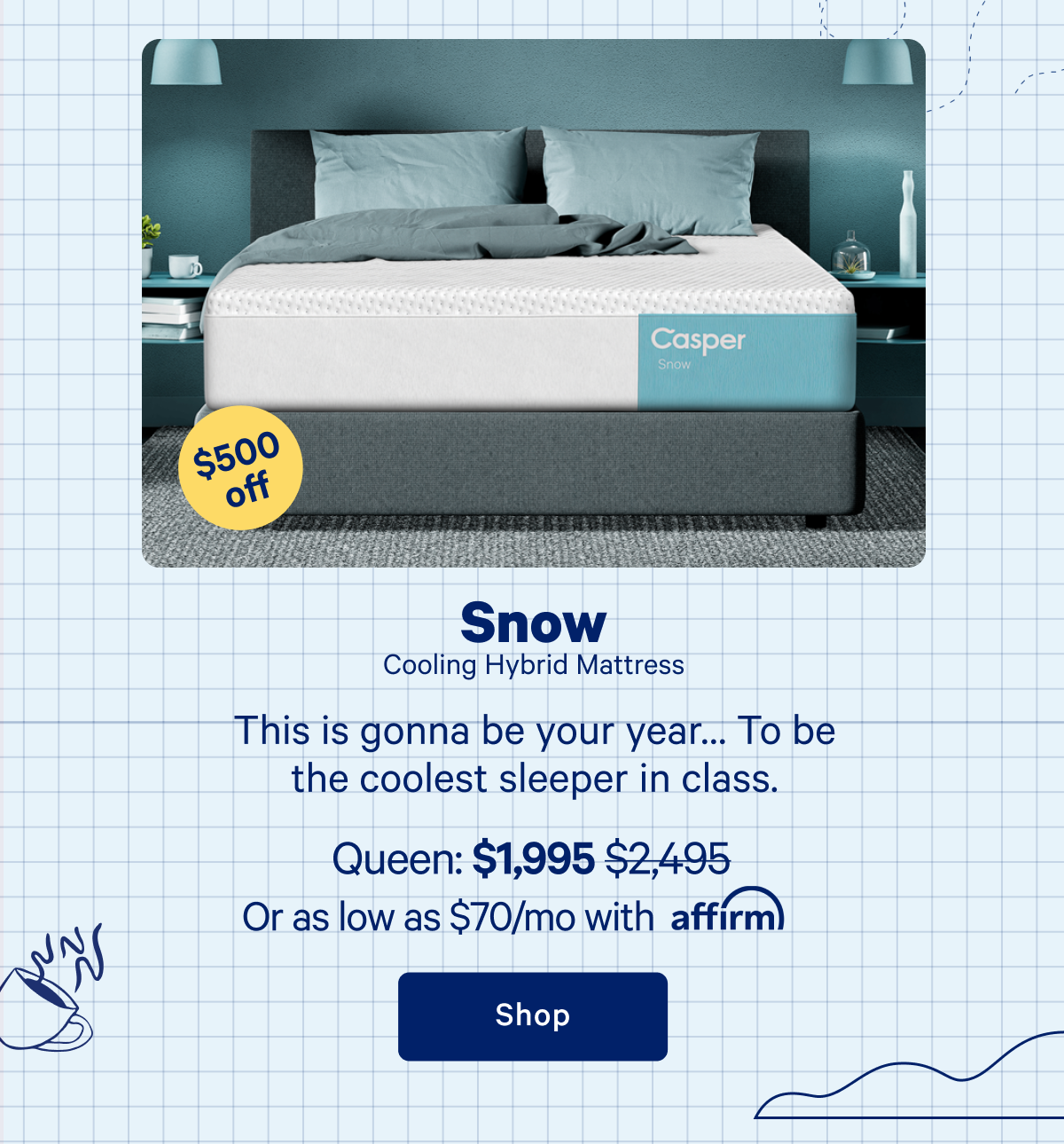 Snow Cooling Hybrid Mattress >> Shop >>