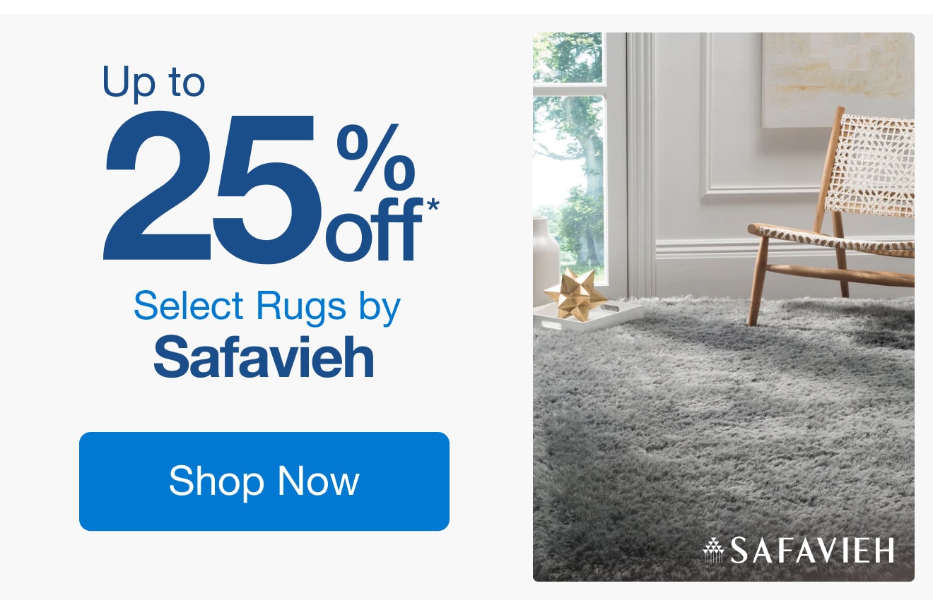 Up to 25% off Select Rugs by Safavieh*