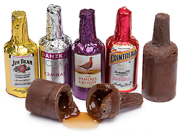 125667 - Anthon Berg Chocolate Liquor Bottles: 4-Piece Box