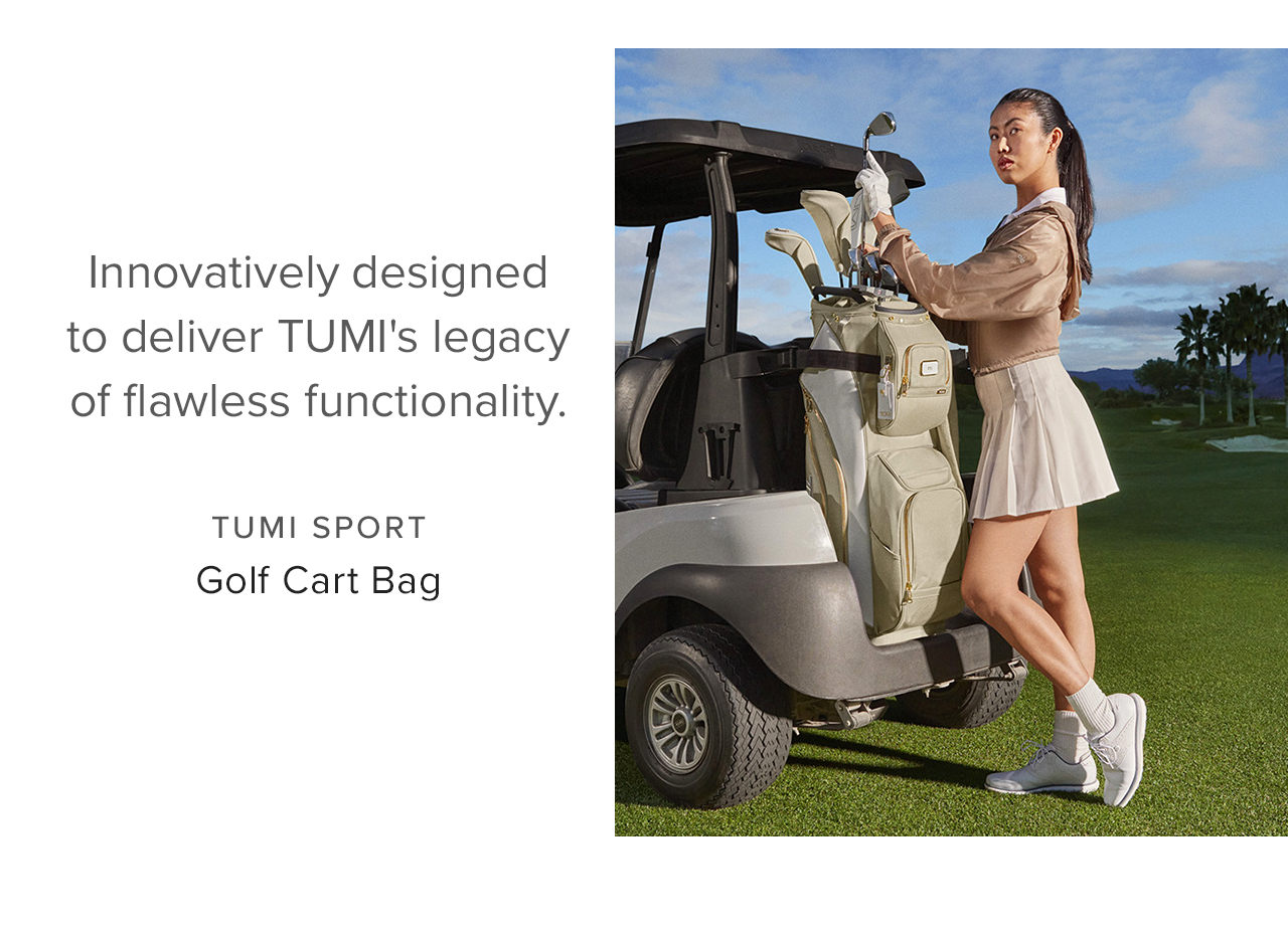 Innovatively designed to deliver TUMI's legacy of flawless functionality. TUMI Sport: Golf Cart Bag