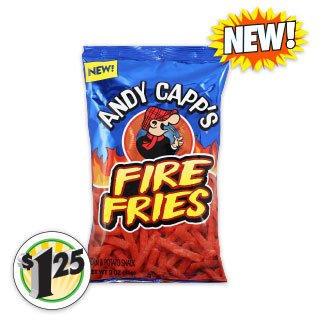 Andy Capp's fire fries bag