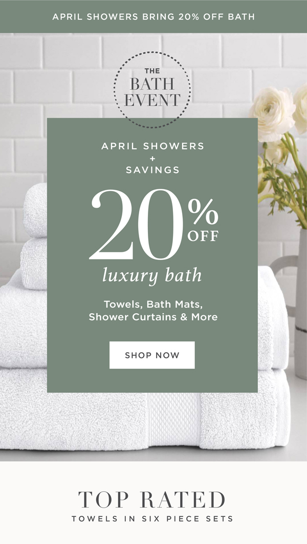 Save 20% on All Bath