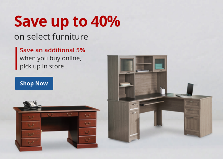 Save up to 40% on select furniture