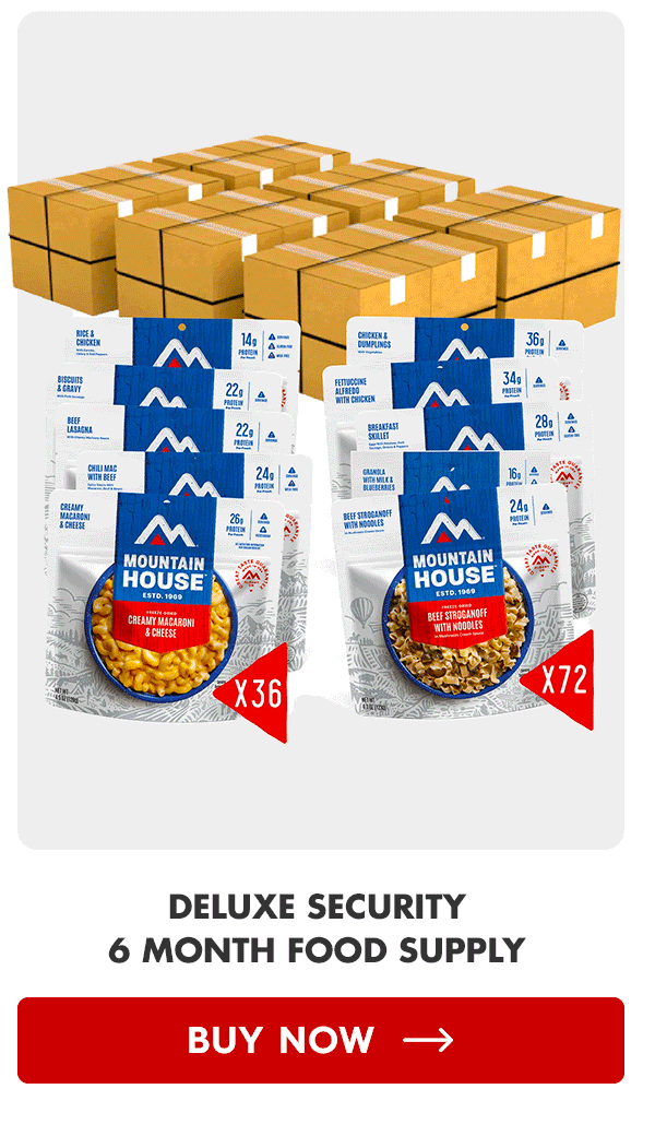 Deluxe Security 6 Month Food Supply CTA: Buy Now