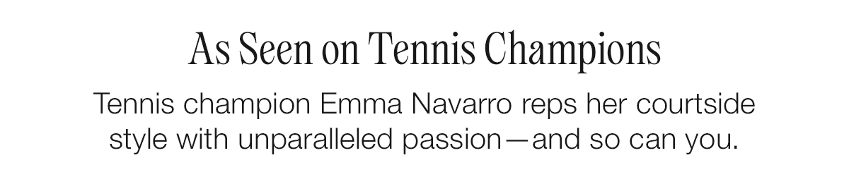 As Seen on Tennis Champions