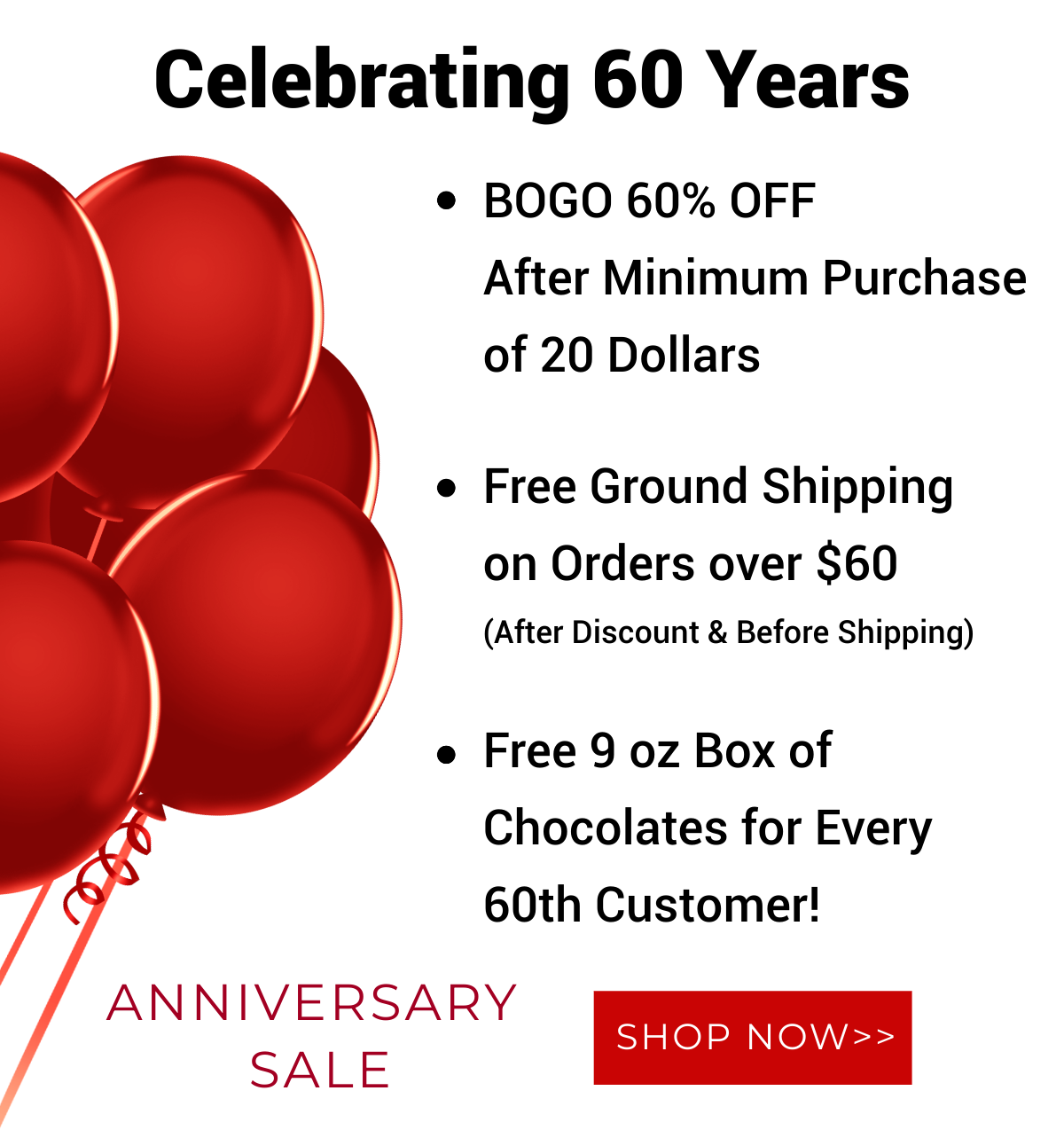 60th Anniversary Deals