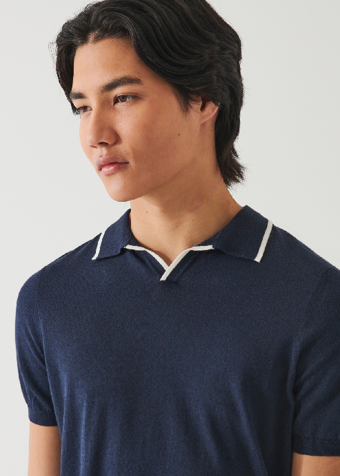 COTTON CUPRO TIPPED POLO