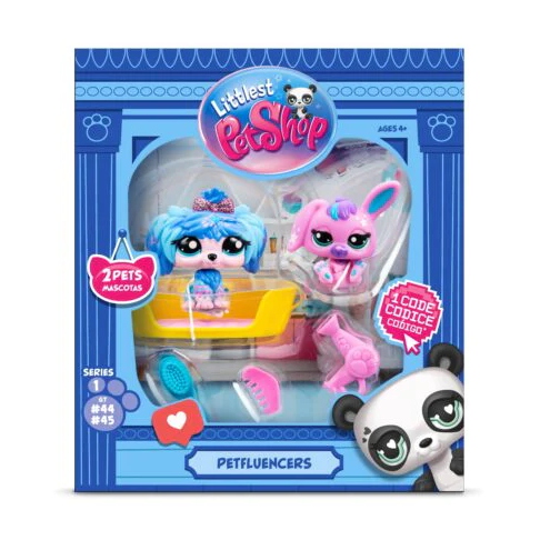 Littlest Pet Shop Petfluencer Pairs Play Set - Dog #48 and Bunny #49