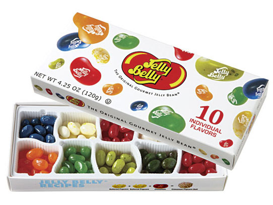 133784 - Jelly Belly 10 Flavors Jelly Beans Sampler: 4.25-Ounce Gift Box