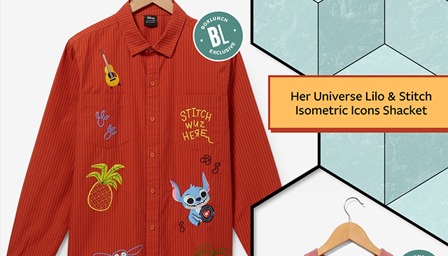 Her Universe Lilo and Stitch Isometric Icons Shacket