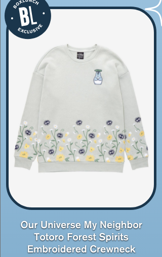 Our Universe My Neighbor Totoro Forest Spirits Embroidered Crewneck