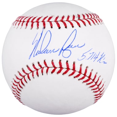 Nolan Ryan Autographed Baseball with "5714 K's" Inscription