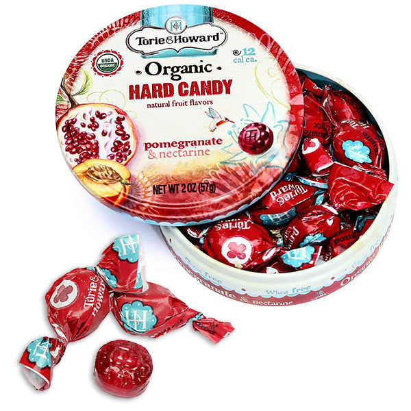 133669 - Torie and Howard Hard Candy Tins - Pomegranate & Nectarine: 8-Piece Box