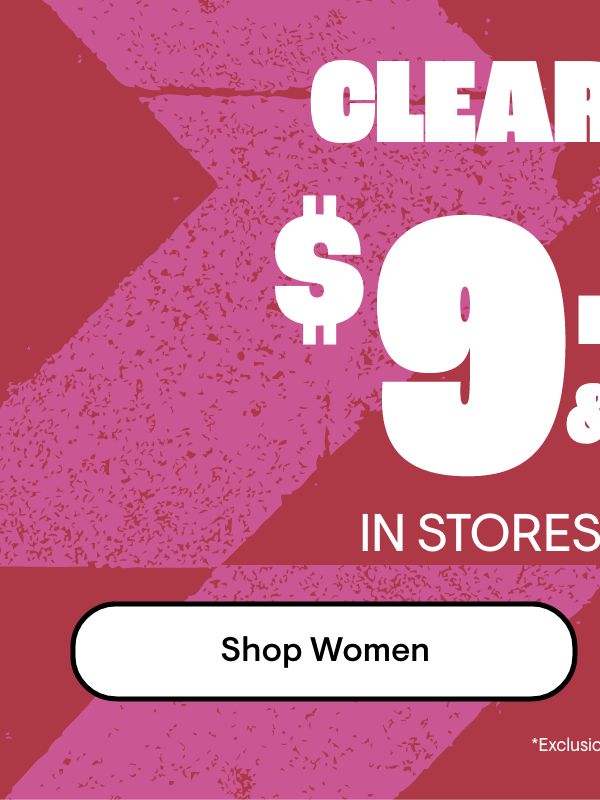 Clearance $9.99 & Under Shop Women