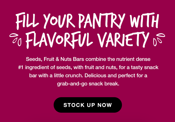 shop new seeds, fruit & nuts bars