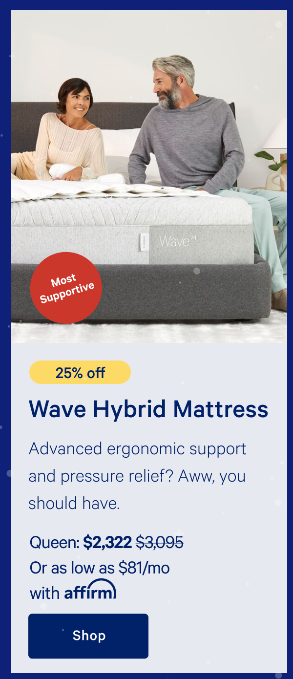 [25% off] >> Wave Hybrid Mattress >> 