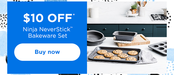 $10 off* Ninja NeverStick™ Premium 5-Piece Bakeware Set