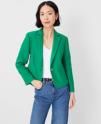 The Petite Newbury Blazer in Pique