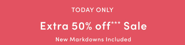 Extra 50% Off Sale