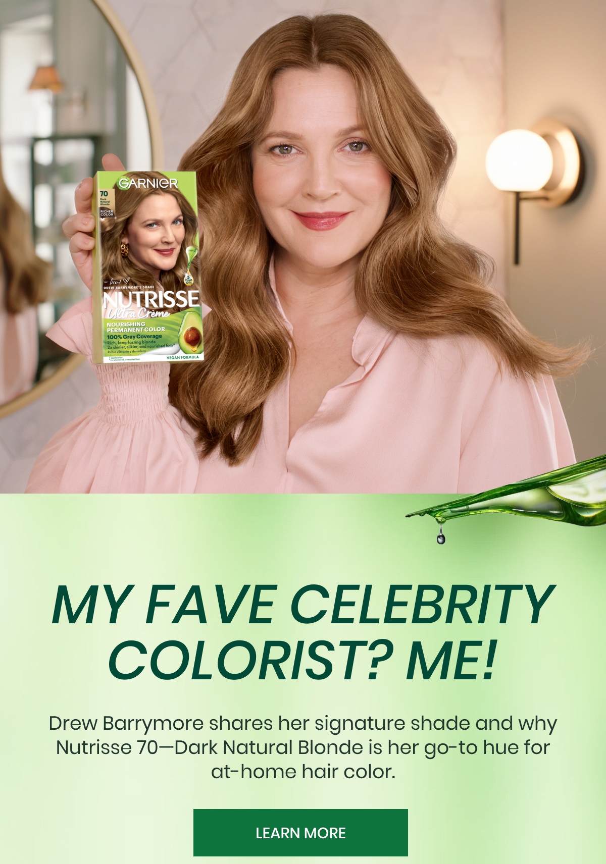 Drew Barrymore's signature shade is Nutrisse 70